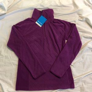 Columbia Purple Quilted Pullover
